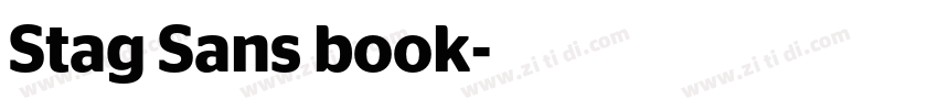 Stag Sans book字体转换